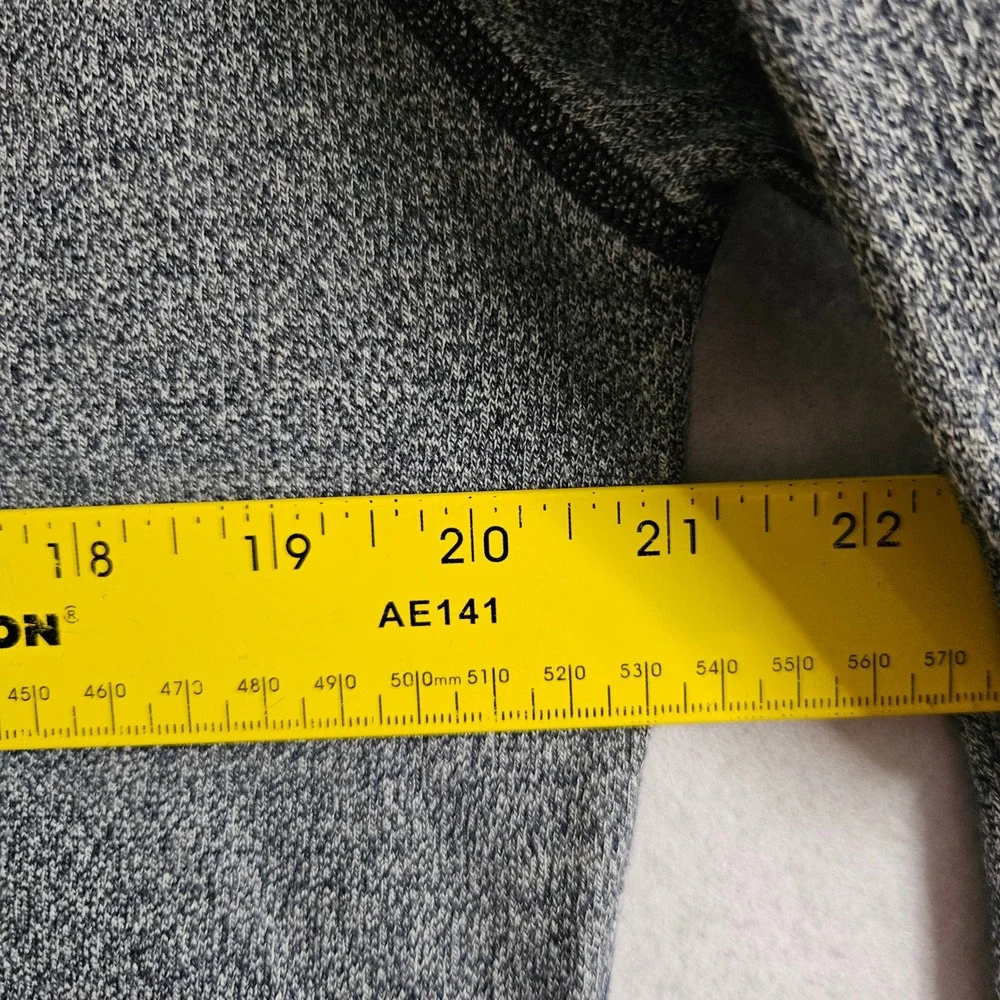 Le Slip Francais Mens Grey Cotton Skier Patch Sweatshirt Made in France Large